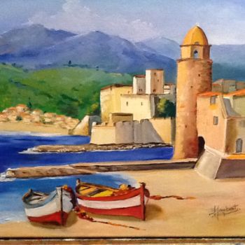Painting titled "Collioure-188.2." by Jeanine Jaubert, Original Artwork, Oil
