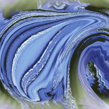 Digitale Kunst getiteld "Blue me" door Jeanjeandenice " Jjdn ", Origineel Kunstwerk