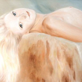 Peinture intitulée "Sirène" par Jean-Joseph Chevalier, Œuvre d'art originale, Huile