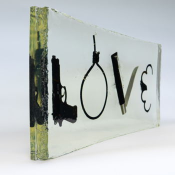 "Hard Love" başlıklı Heykel Jean-Ka tarafından, Orijinal sanat, Rezine
