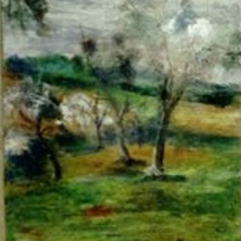 Painting titled "Prairie" by Jean-Louis Patrice, Original Artwork, Oil