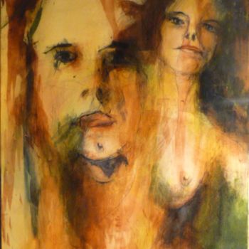 Painting titled "Double Je" by Jean-Louis Patrice, Original Artwork, Other