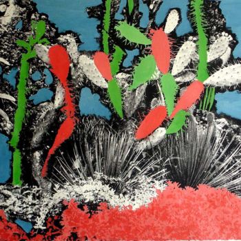 Painting titled "cactus-pop.jpg" by Jeanluc Et Harry, Original Artwork