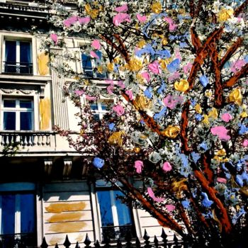 Peinture intitulée "arbres-printaniers2…" par Jeanluc Et Harry, Œuvre d'art originale