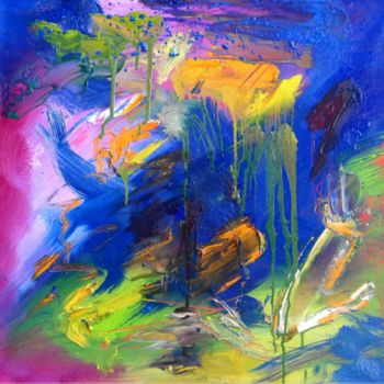 Peinture intitulée "Paysage" par Jean Luc Grappin, Œuvre d'art originale