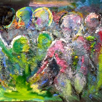 Painting titled "personages.jpg" by Jean Luc Grappin, Original Artwork
