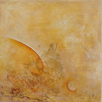 Pittura intitolato "le nid de lumière." da Jean Luc Millogo, Opera d'arte originale