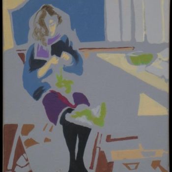 Pintura titulada "*« Frédérique sans…" por Jean Luc Moreau Romain, Obra de arte original, Otro