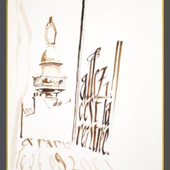 Dessin intitulée "« Chez Jeanne »-PCC…" par Jean Luc Moreau Romain, Œuvre d'art originale, Autre