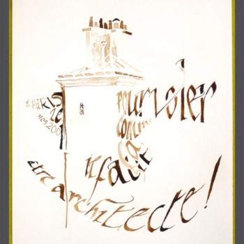 Dessin intitulée "« Voler c'est payan…" par Jean Luc Moreau Romain, Œuvre d'art originale, Autre