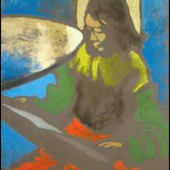 Pintura titulada "« Sophiap et le sol…" por Jean Luc Moreau Romain, Obra de arte original, Otro