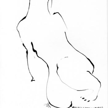 Desenho intitulada "« Bourre t'en d'acc…" por Jean Luc Moreau Romain, Obras de arte originais, Outro