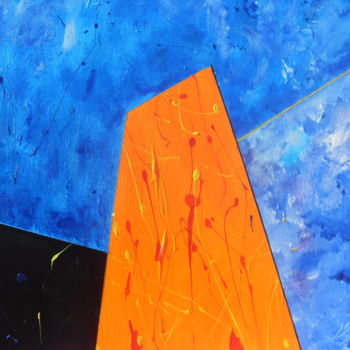 Painting titled "DIMENSIONS" by Jean-Marc Gayraud, Original Artwork, Acrylic Mounted on Wood Stretcher frame