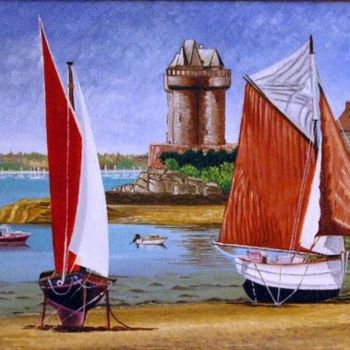 Peinture intitulée "Saint-Malo." par Alpha59-Jmpetit-, Œuvre d'art originale, Autre