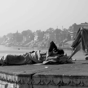 摄影 标题为“Varanasie, contempl…” 由Jean-Marc Renaudie, 原创艺术品