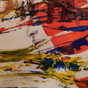 Peinture intitulée "la traversé de l ar…" par Jean Marc Zunino, Œuvre d'art originale, Acrylique