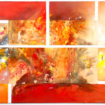 Pintura titulada "Eruption" por Jean Marie Vincent, Obra de arte original, Acrílico