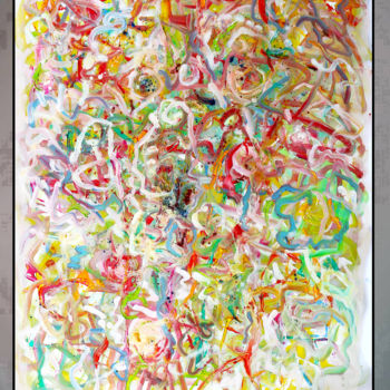 Картина под названием "TWIST AGAIN" - Jean Mirre, Подлинное произведение искусства, Масло