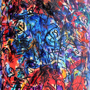 Картина под названием "SOUL OF MEEKNESS" - Jean Mirre, Подлинное произведение искусства, Масло