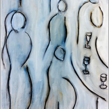 Картина под названием "ZINC" - Jean Mirre, Подлинное произведение искусства, Масло
