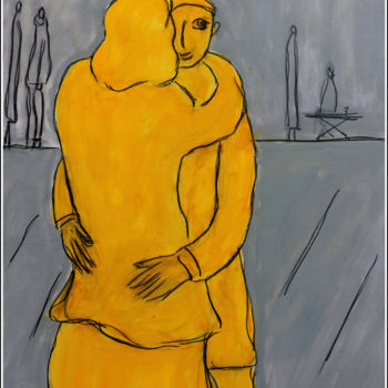 Картина под названием "LE BALAJO" - Jean Mirre, Подлинное произведение искусства, Масло