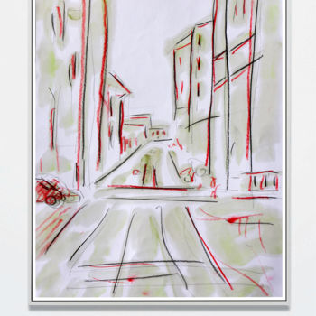 Painting titled "DRIVE" by Jean Mirre, Original Artwork, Oil