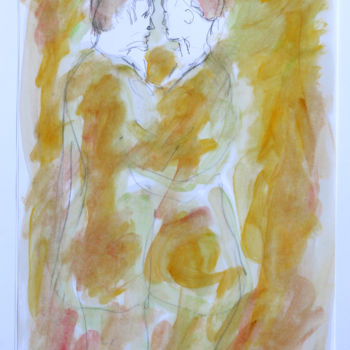 Картина под названием "DANSE PUDIQUE" - Jean Mirre, Подлинное произведение искусства, Масло