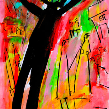 Malerei mit dem Titel "AUTRE CARNAVAL" von Jean Mirre, Original-Kunstwerk, Acryl