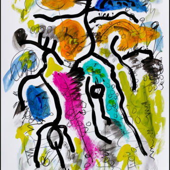 Картина под названием "THE GRAPES OF WRATH" - Jean Mirre, Подлинное произведение искусства, Акрил