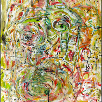 Картина под названием "BECKETT" - Jean Mirre, Подлинное произведение искусства, Масло