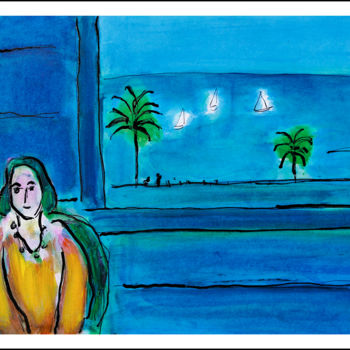 제목이 "MATISSE ET NICE"인 미술작품 Jean Mirre로, 원작, 기름