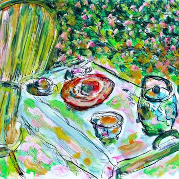 "TEA" başlıklı Tablo Jean Mirre tarafından, Orijinal sanat, Petrol