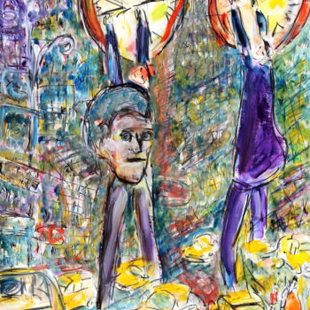 Картина под названием "LLOYD" - Jean Mirre, Подлинное произведение искусства, Масло
