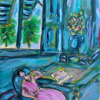 Pittura intitolato "PARFUM DE SIESTE" da Jean Mirre, Opera d'arte originale, Olio
