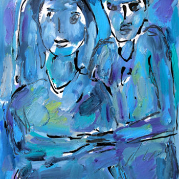 Painting titled "WEDS" by Jean Mirre, Original Artwork, Oil