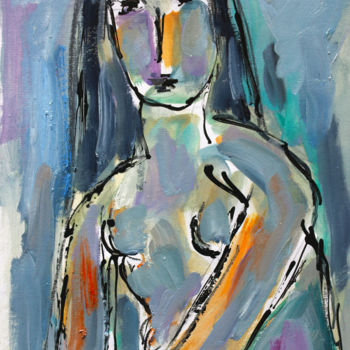 Картина под названием "DAYDREAM" - Jean Mirre, Подлинное произведение искусства, Масло