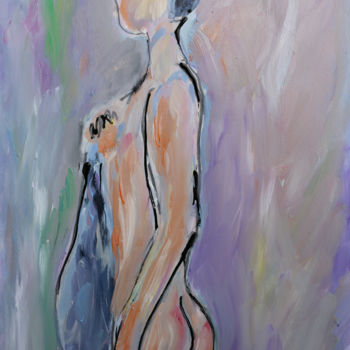 Картина под названием "YOUNG GIRL" - Jean Mirre, Подлинное произведение искусства, Масло