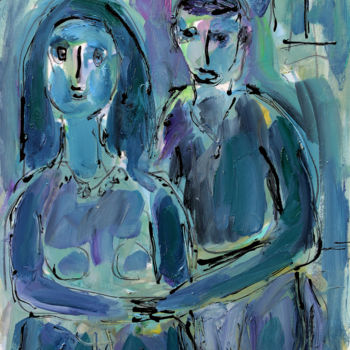 Malerei mit dem Titel "WEDDING1" von Jean Mirre, Original-Kunstwerk, Öl