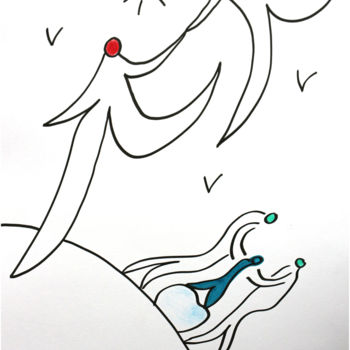 Malerei mit dem Titel "Sidéral" von Jean Mirre, Original-Kunstwerk, Acryl