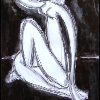 Malerei mit dem Titel "BLACK MATISSE" von Jean Mirre, Original-Kunstwerk, Öl