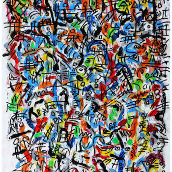 Картина под названием "ODYSSEY" - Jean Mirre, Подлинное произведение искусства, Масло