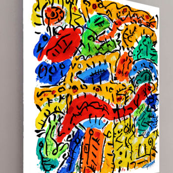 Картина под названием "CANYON" - Jean Mirre, Подлинное произведение искусства, Масло