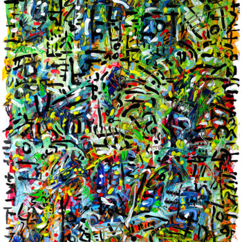 Malerei mit dem Titel "WONDERLAND" von Jean Mirre, Original-Kunstwerk, Acryl