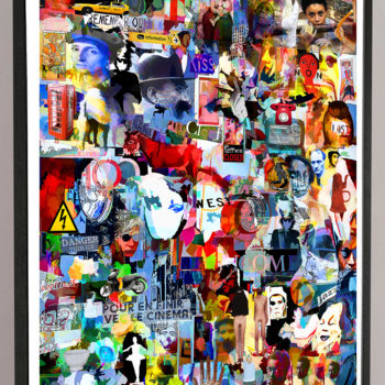 Peinture intitulée "CLEEF collage" par Jean Mirre, Œuvre d'art originale, Autre