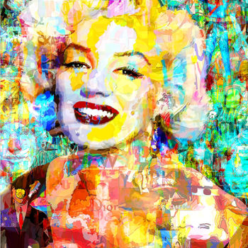 Painting titled "MARILYN,FOREVER YOU…" by Jean Mirre, Original Artwork, Other