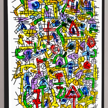 Pintura titulada "FRAMEWORK" por Jean Mirre, Obra de arte original, Acrílico