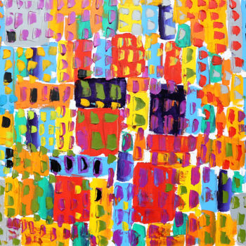 Pintura titulada "HOUSING" por Jean Mirre, Obra de arte original, Oleo