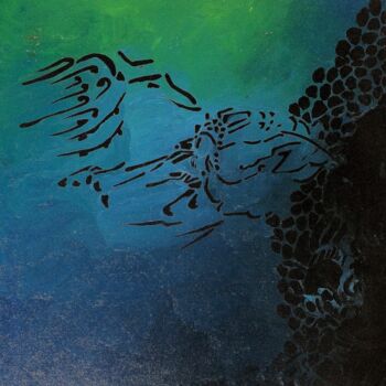 Pittura intitolato "Butterfly" da Jeanne Champion, Opera d'arte originale, Acrilico