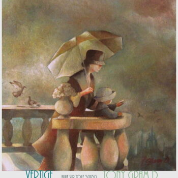 Painting titled "VERTIGE" by Jeanne Dequesne (TONY GRAM), Original Artwork, Oil