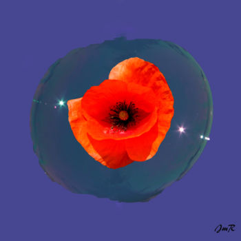 Digital Arts titled "Coquelicot" by Jeanne-Marie Robic, Original Artwork, Digital Painting